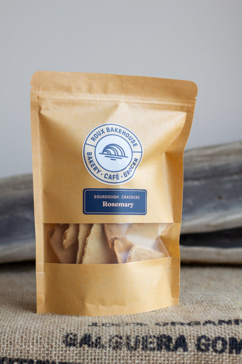 Rosemary Sourdough Crackers