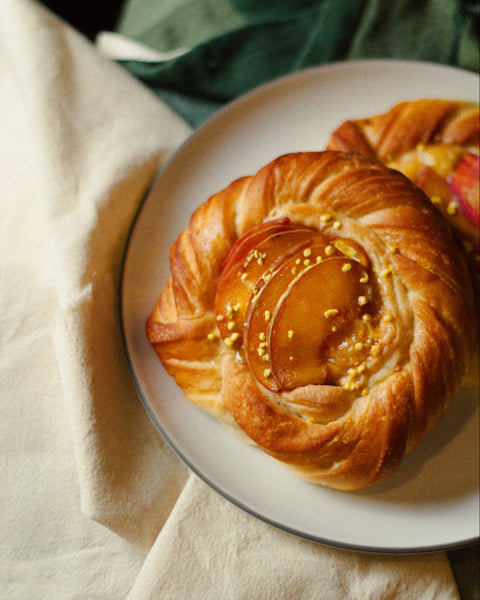 Peach and Mascarpone Sweet Nest