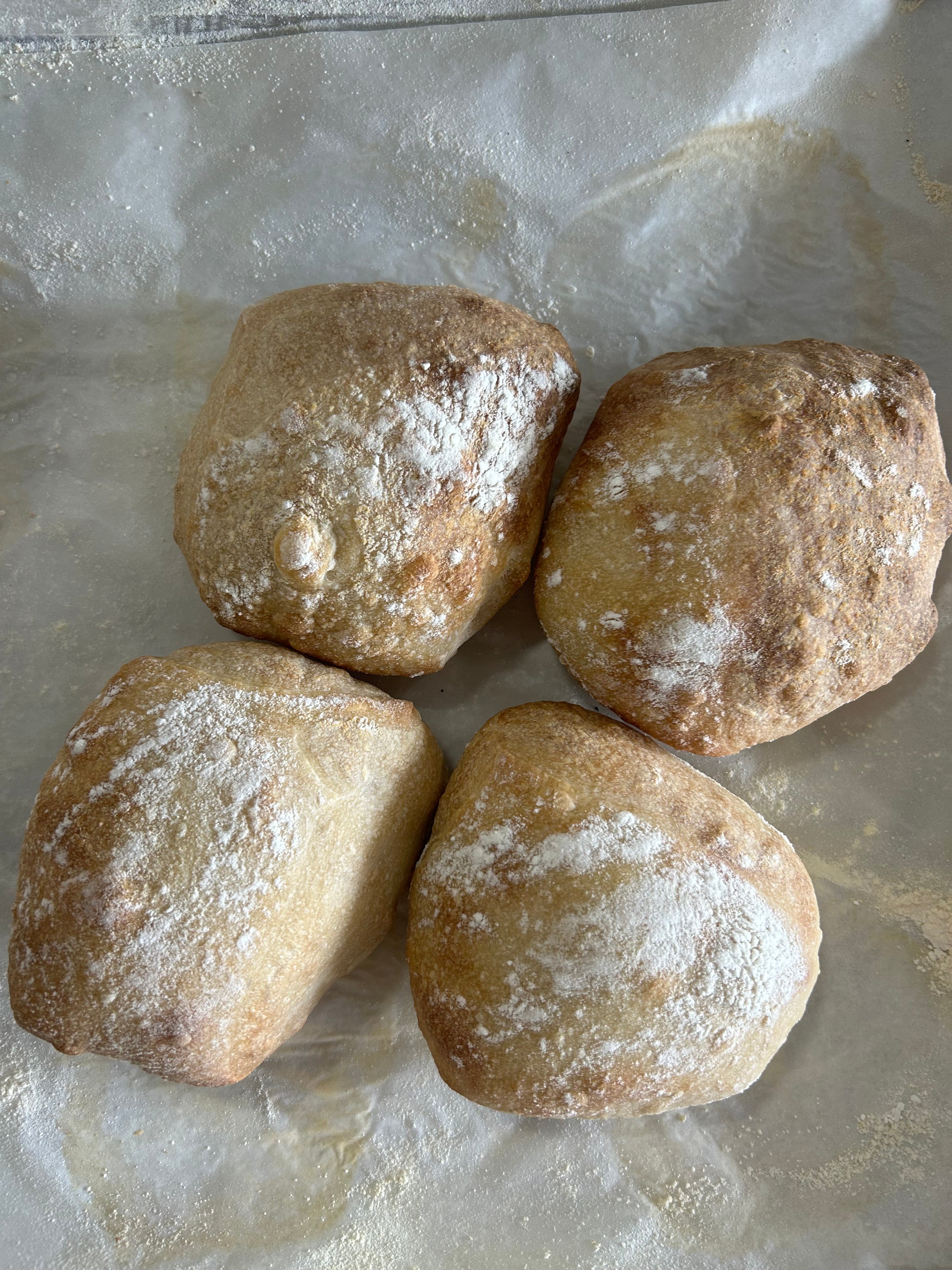4 pack Frozen Ciabatta Buns – Roux Bakehouse