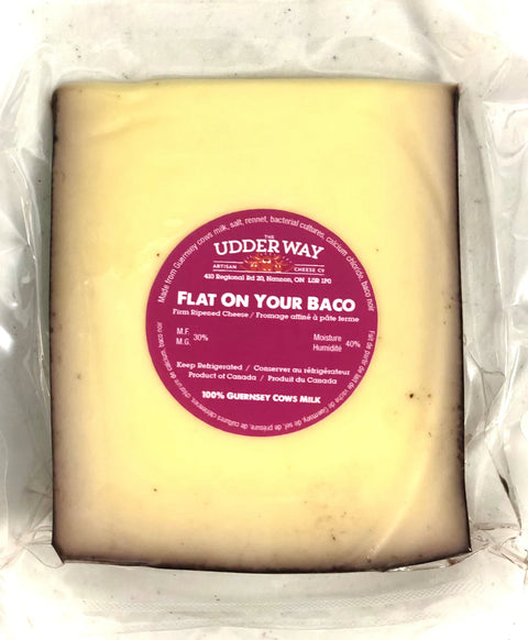 Flat On Your Baco Cheese | The Udder Way