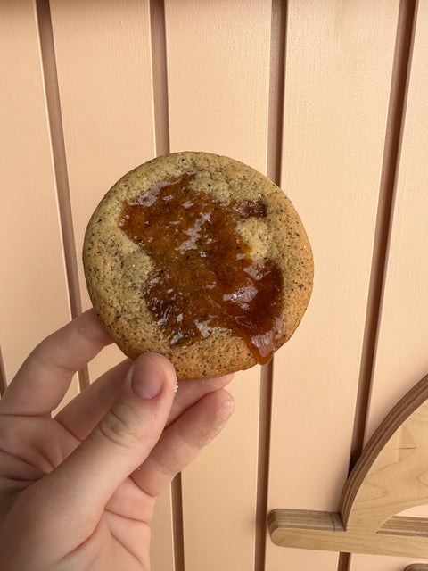 Chai Caramel Sourdough Cookie