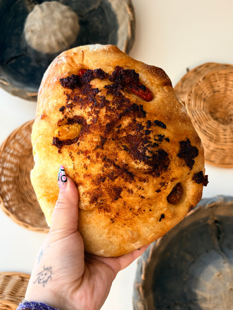 Sundried Tomato and Basil Focaccia