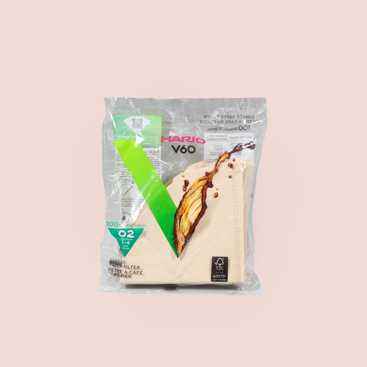 HARIO V60-02 Filters (100-Pack)